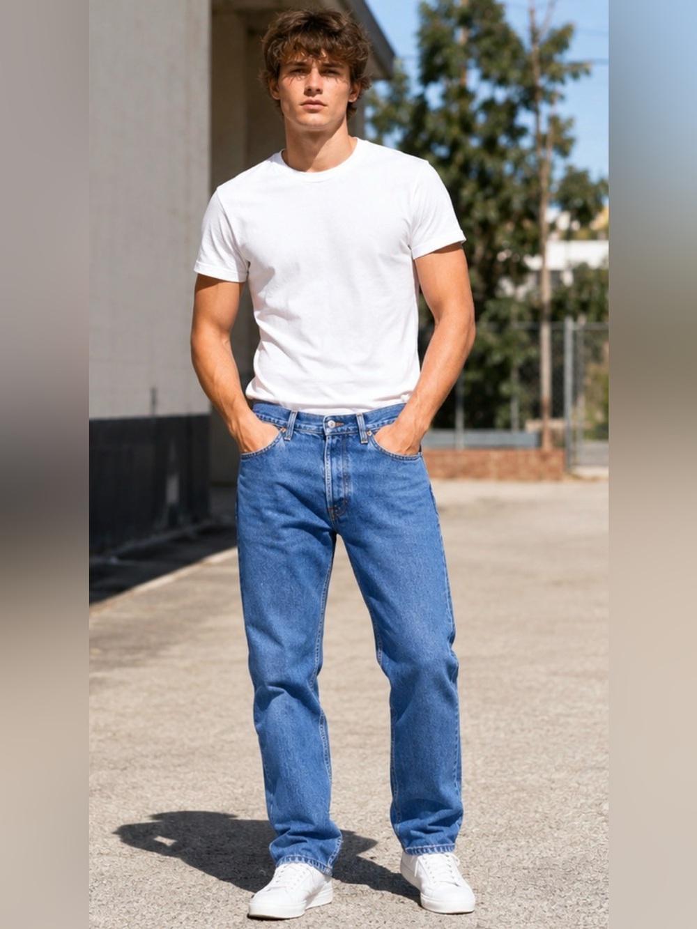 Levi’s 501 Original Fit Button Fly  Men’s W34 L34 Vintage 2002 Medium Wash Denim